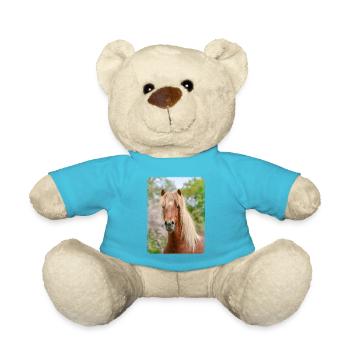 Aegidienberger horse Icelander-Paso-Mix portrait - Teddy Bear - atoll blue - Front