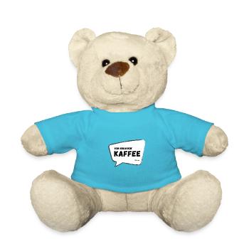 "Alte Bekannte" - Ich brauch' Kaffee - Teddy - Atollblau - Vorne