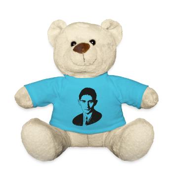 Franz Kafka | Literature world champion Mr.K. - Teddy Bear - atoll blue - Front