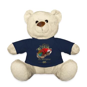 red macaw - Teddy Bear - french navy - Front