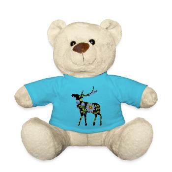 Deer - Teddy Bear - atoll blue - Front