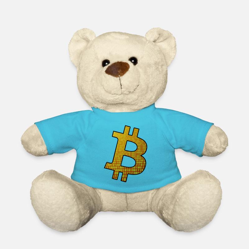 Bitcoin - Teddy - Atollblau