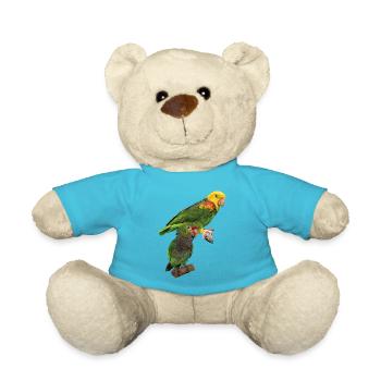 Papageien - Teddy - Atollblau - Vorne