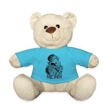 NEIN No | Wilhelm Busch Lehrer Lämpel - Teddy - Atollblau - Vorne