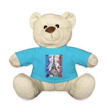 Paris France - Nounours - bleu outremer - Devant