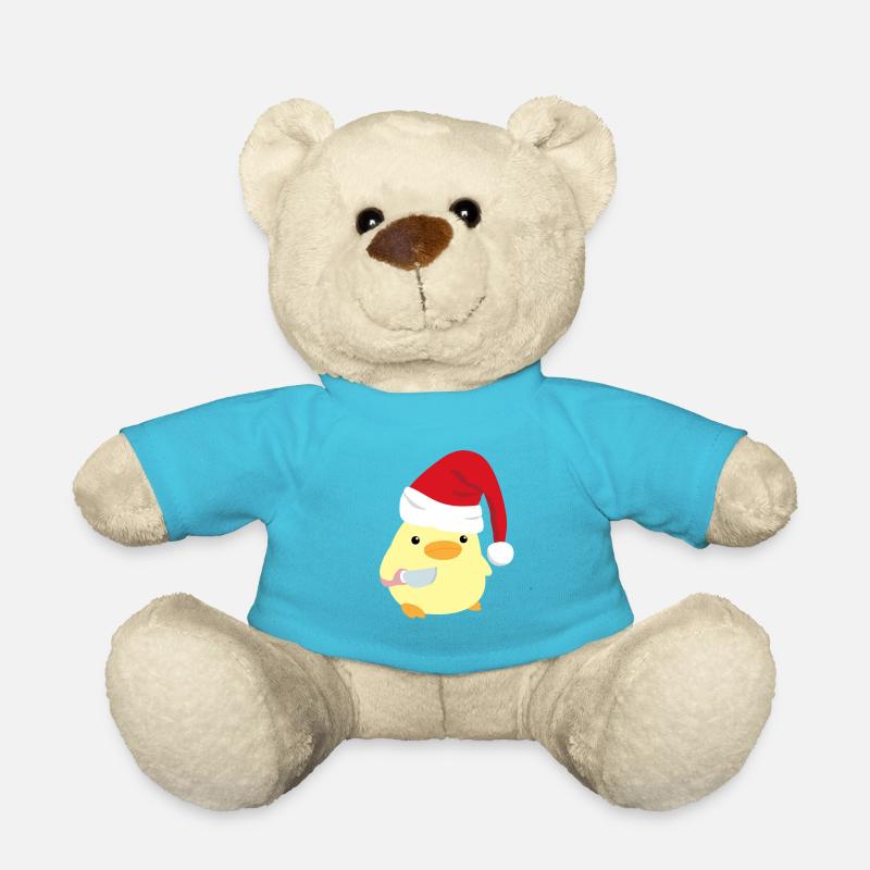 Canard avec couteau Mème Canard de Noël avec couteau - Nounours - bleu outremer