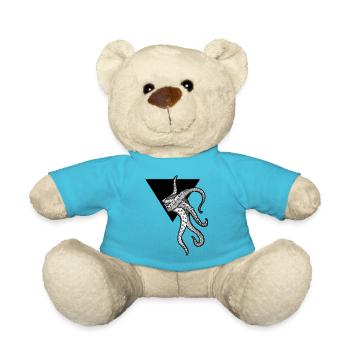Kraken Octopus Tentacles - Teddy Bear - atoll blue - Front