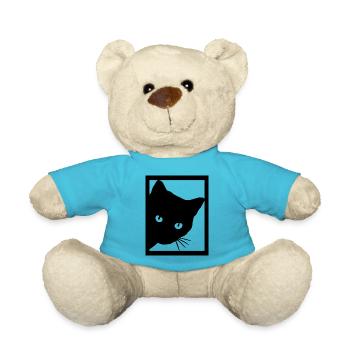 Chat Katze - Nounours - bleu outremer - Devant