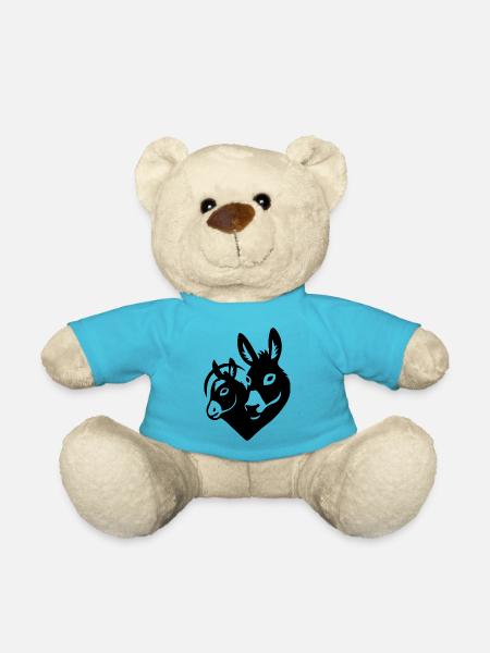 Donkey Esel - Teddy - Atollblau