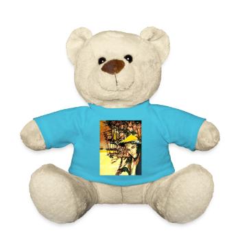 Peintures d’art - Nounours - bleu outremer - Devant