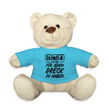 Müllabfuhr / Für jeden Dreck zu haben / Müllmann - Teddy - Atollblau - Vorne