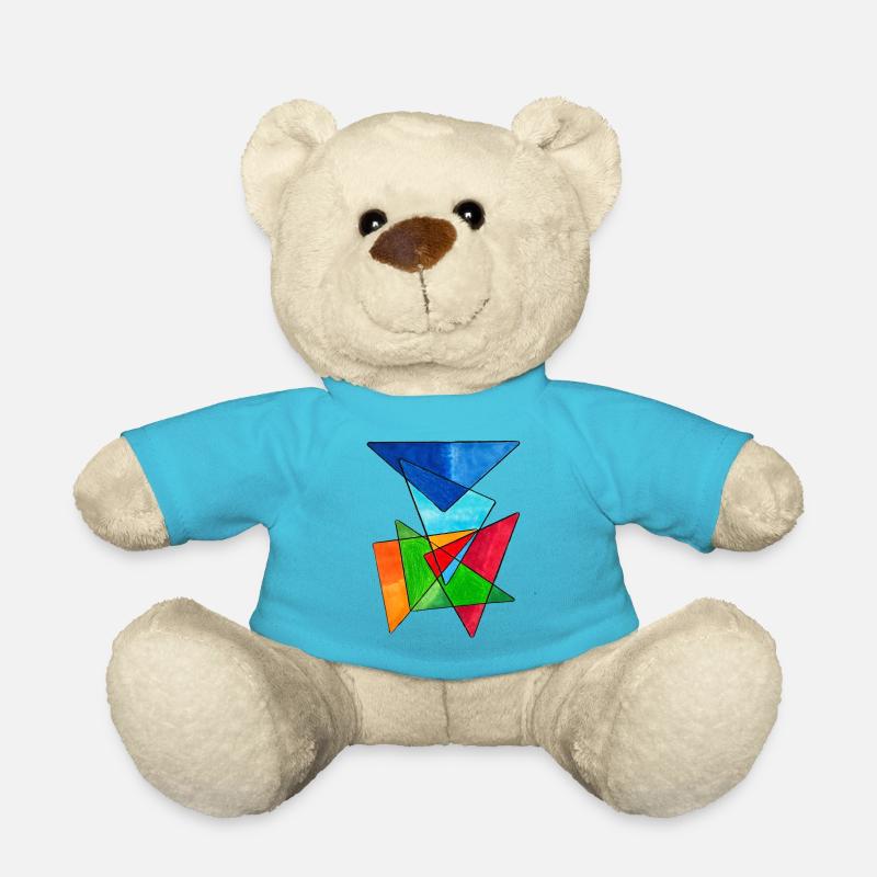 Coloured Triangles - Teddy - Atollblau