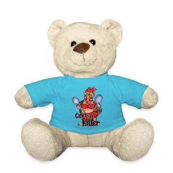 Cereal killer - crazy chicken mom design - Teddy - Atollblau - Vorne