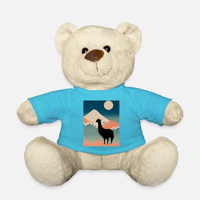 Lama au Japon - Nounours - bleu outremer