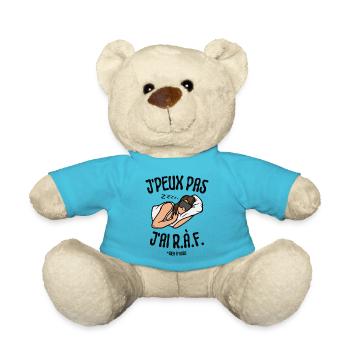 J'peux pas j'ai rien à faire - Nounours - bleu outremer - Devant