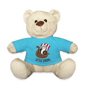 Petit pingouin viking - Nounours - bleu outremer - Devant