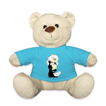 TShirt Perfect Mädchen Pferde Blonde Schwarzes Kleid 2022 - Teddy - Atollblau - Vorne