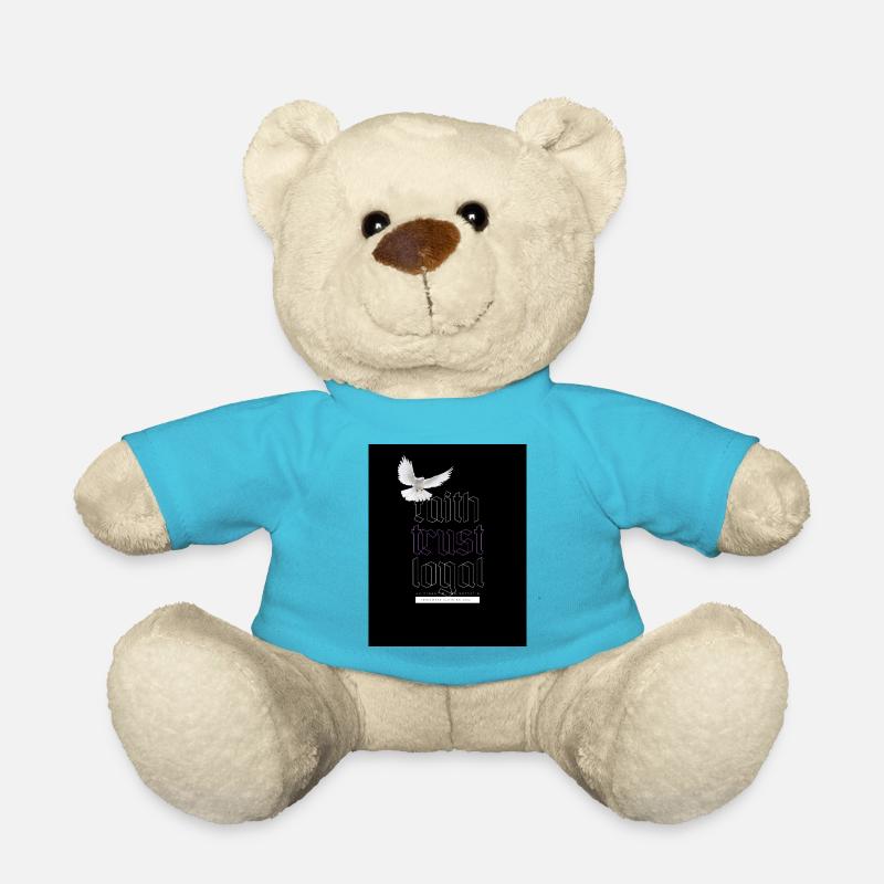 Foi confiance loyale 3 - Nounours - bleu outremer