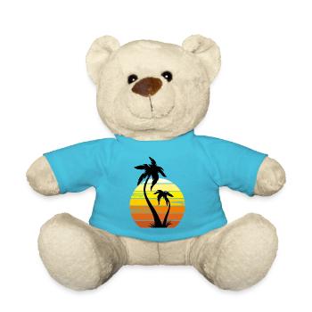 Palmen bei Sonnenuntergang - Teddy - Atollblau - Vorne