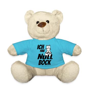 habe Null Bock keine Lust - Teddy - Atollblau - Vorne