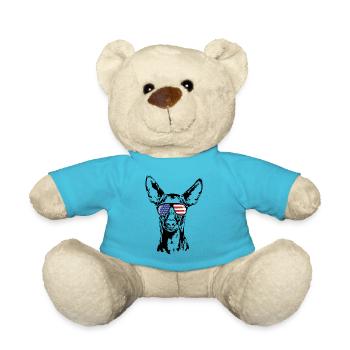 PHARAOH HOUND America Flag Dogs Wilsigns - Nounours - bleu outremer - Devant