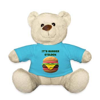 C’EST BURGER O’CLOCK - Nounours - bleu outremer - Devant