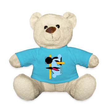 Eine abstrakte Welt - Teddy - Atollblau - Vorne