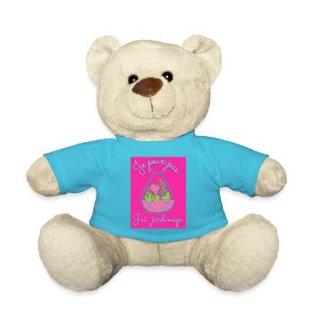 JE PEUX PAS,PRINTEMPS,JARDINAGE,RETRAITE,PRINTEMPS - Nounours - bleu outremer - Devant