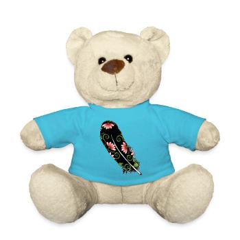 Feder - Teddy - Atollblau - Vorne