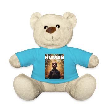 Nous sommes tous un - Humain - T-shirt - Nounours - bleu outremer - Devant