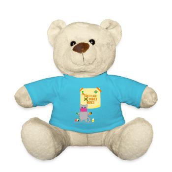 Sweets are not proper meals - Teddy Bear - atoll blue - Front