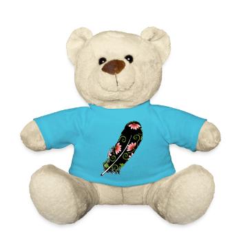 Feder - Teddy - Atollblau - Vorne