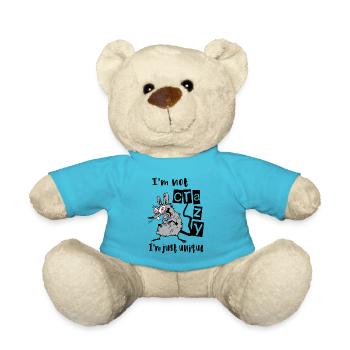 Je ne suis pas fou, je suis juste unique - Nounours - bleu outremer - Devant