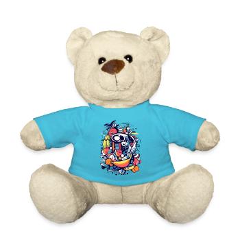 Axos the god of fruits - Teddy Bear - atoll blue - Front