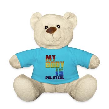 MEIN KÖRPER IST POLITISCH - Teddy - Atollblau - Vorne