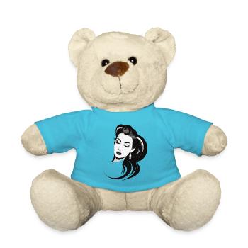 hübsche junge Dame - Teddy - Atollblau - Vorne
