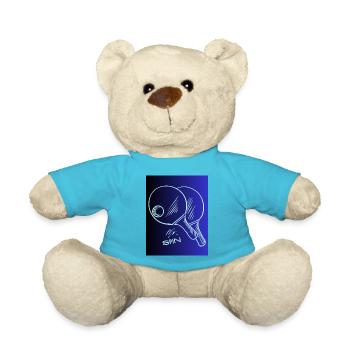 Mr Spin Tennis Table Tennis - Teddy Bear - atoll blue - Front