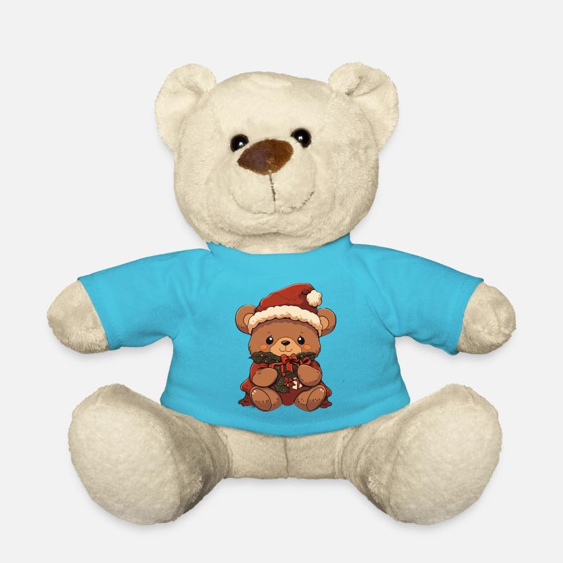 christmas teddy 3 - Teddy - Atollblau