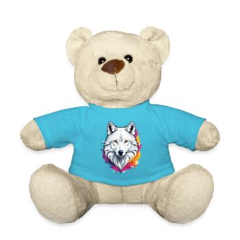 Arctic Wolf - Teddy Bear - atoll blue - Front