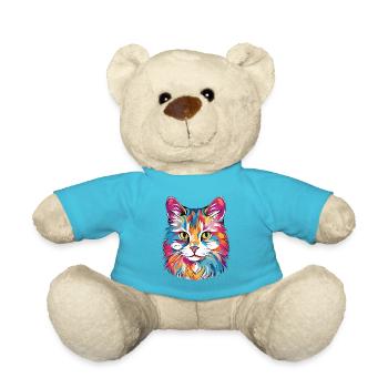 Katze - Teddy - Atollblau - Vorne