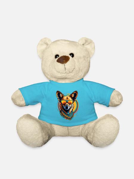 African Wild Dog - Teddy Bear - atoll blue