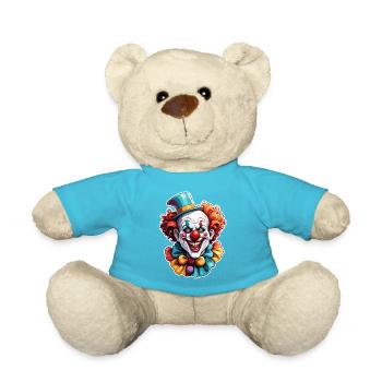 Horror Clown / Circus / Funny / Show / Halloween - Teddy Bear - atoll blue - Front