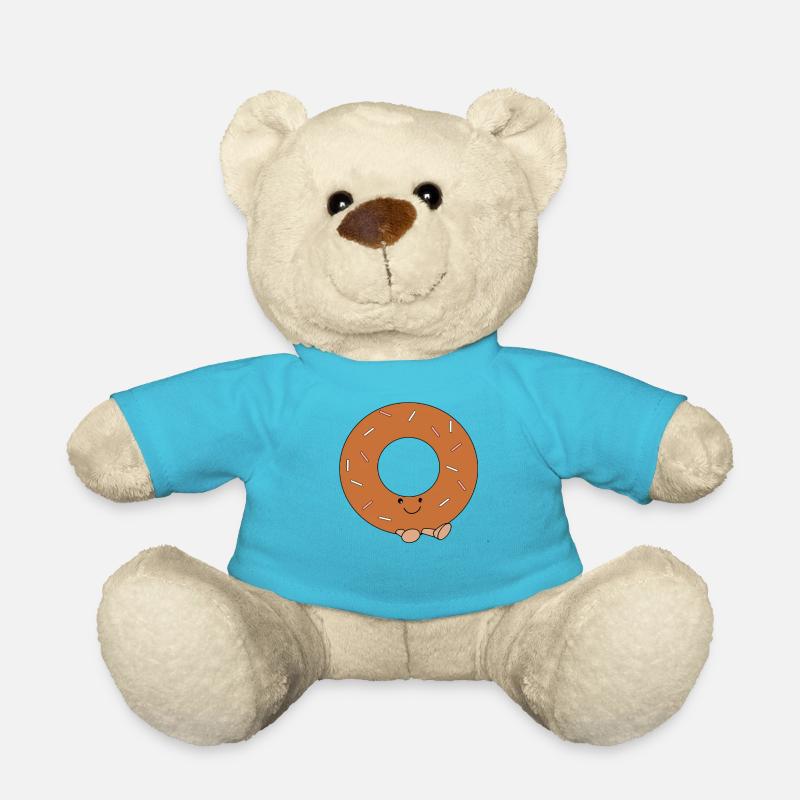 Süßer Comic-Doughnut - Teddy - Atollblau