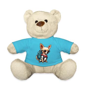 Chihuahua / small dog / animal / tiny / breed - Teddy Bear - atoll blue - Front