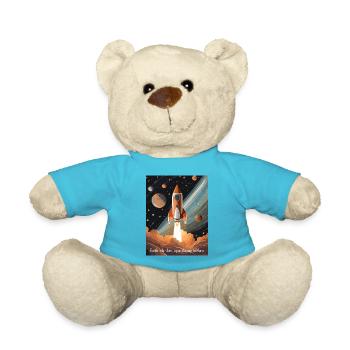 Die Erde ist kaputt, auf zum Mars! - Teddy - Atollblau - Vorne
