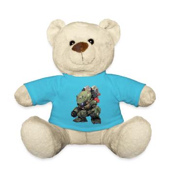 Battle Mech Chibi - Teddy Bear - atoll blue - Front