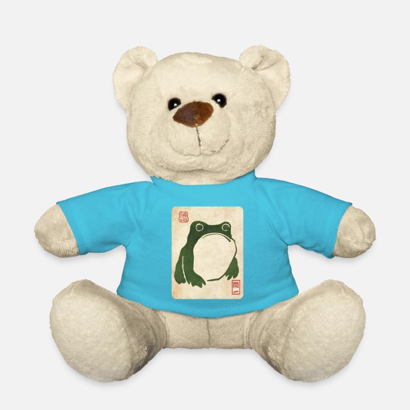 Grumpy Frog (Matsumoto Hoji) - Teddy Bear - atoll blue