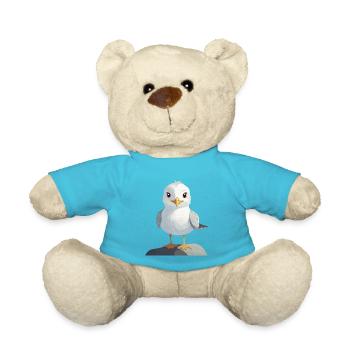 niedliche Möwe - Teddy - Atollblau - Vorne