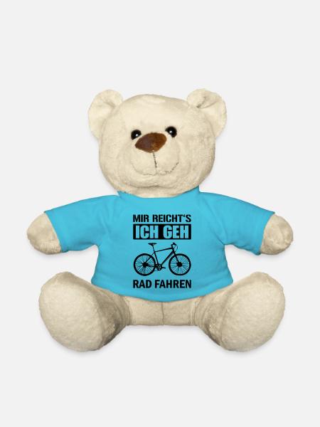 mir reichts rad fahren - Teddy - Atollblau
