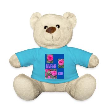 GIVE ME ROSES - Nounours - bleu outremer - Devant